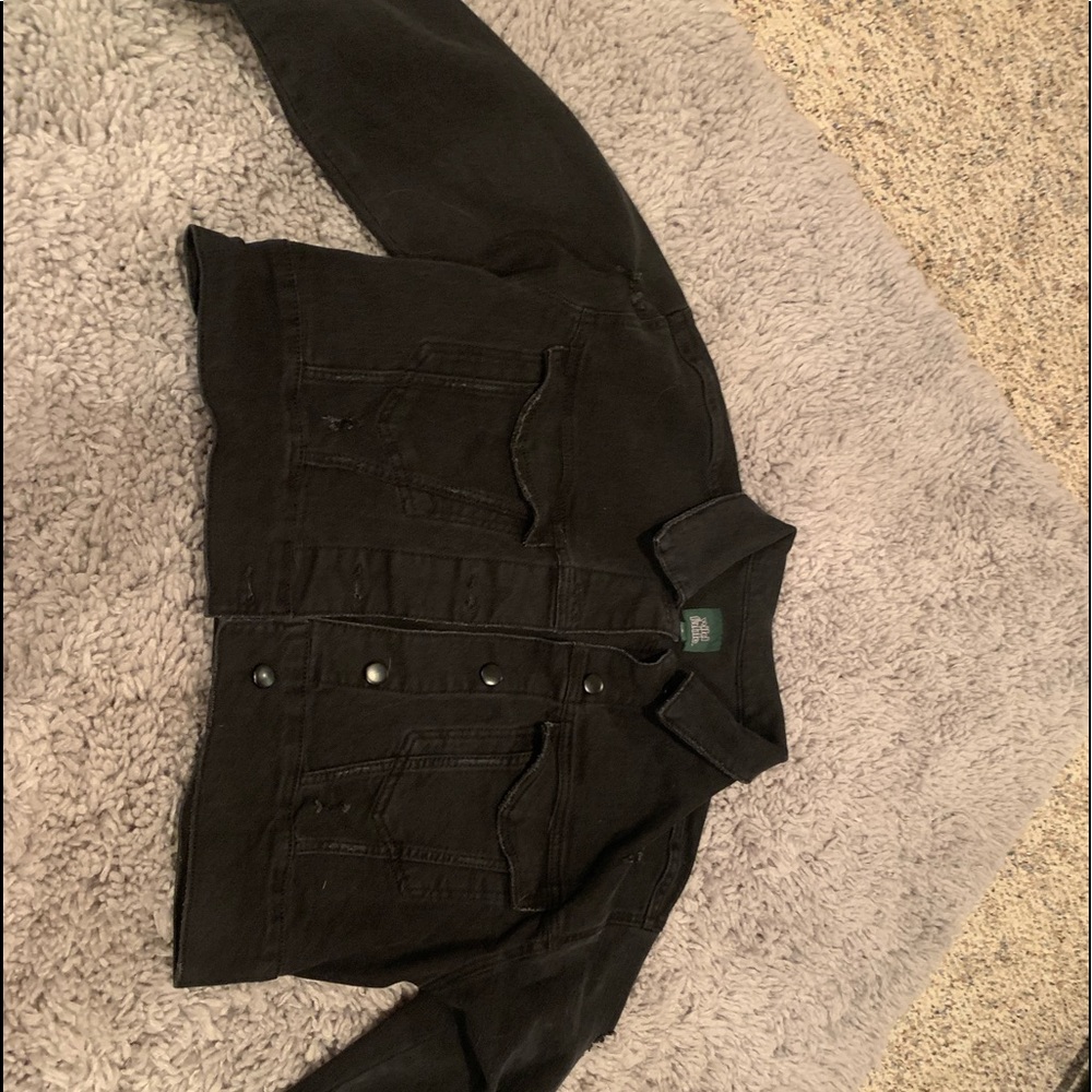Black jean jacket